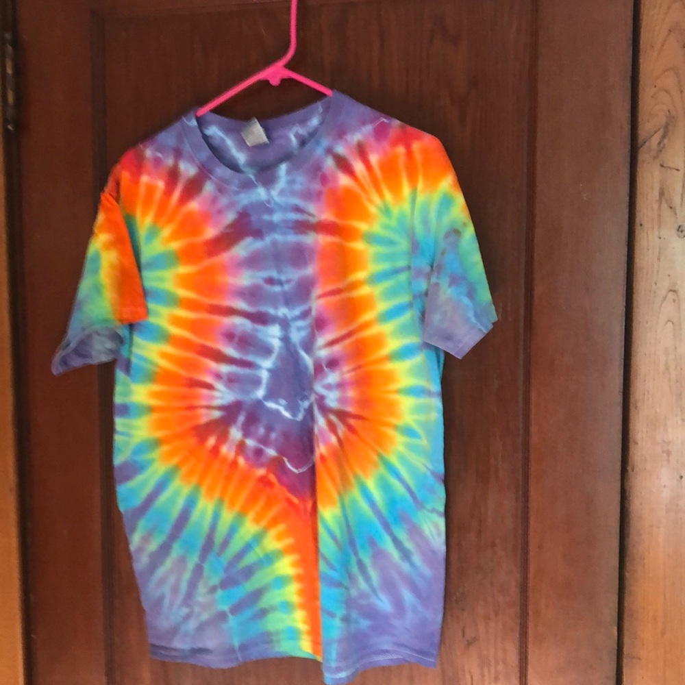 💜🧡⭐️🐥Tie dye T